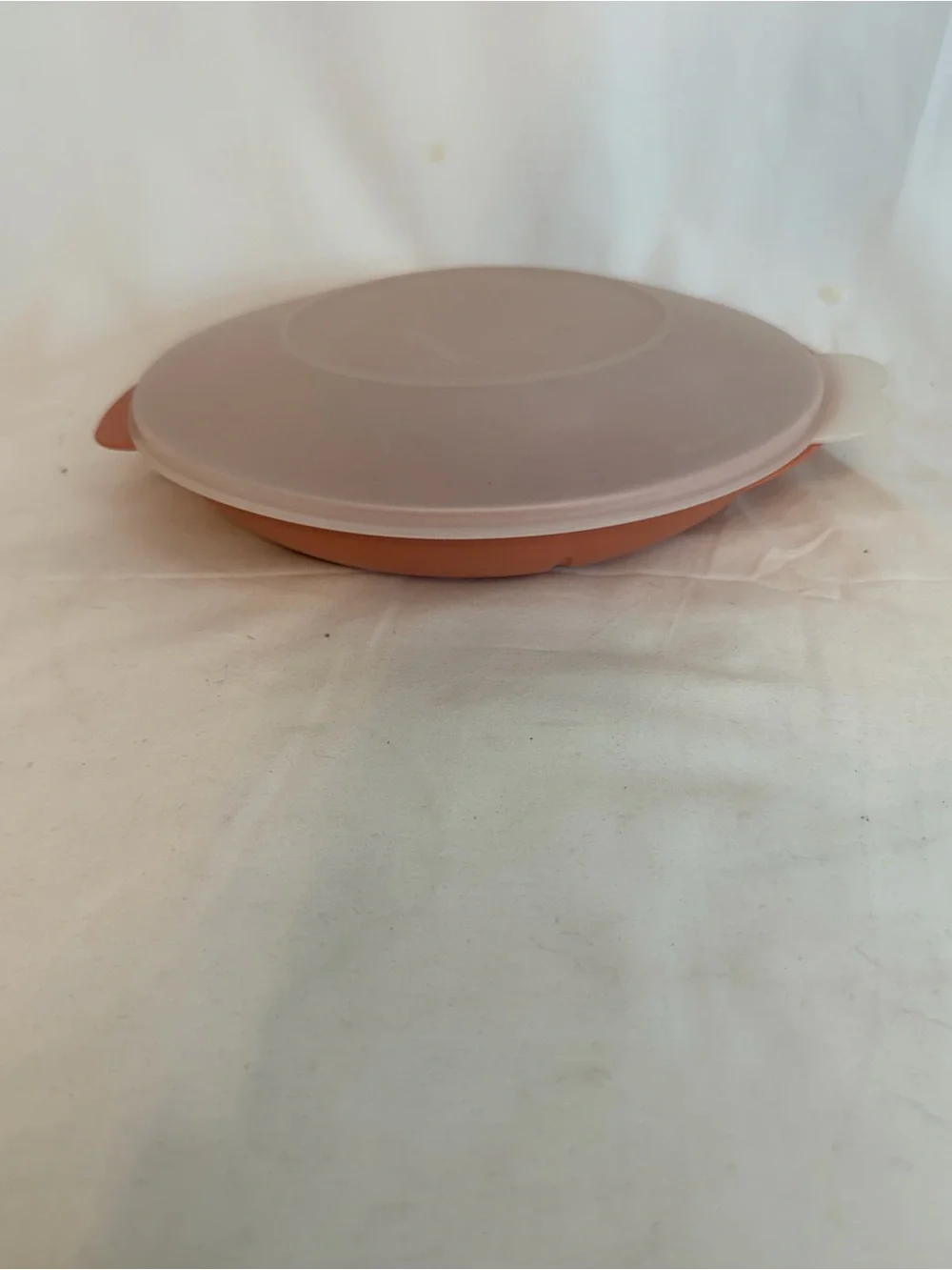 Vintage Tupperware Dusty Rose Divided Microwaveable Plate W/ Lid 2604B & 230-15